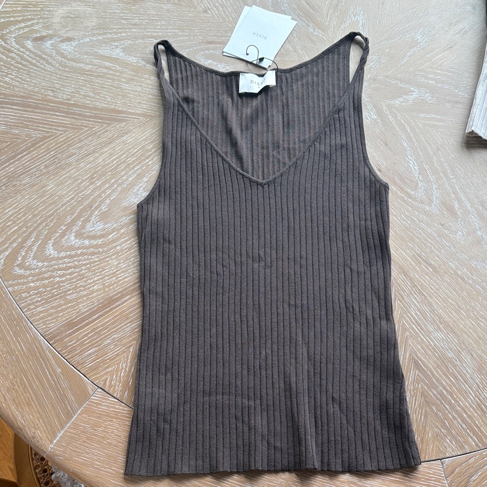 NWT DISSH brown tank
